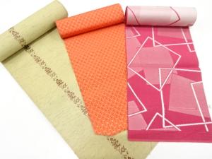 アンティーク　帯地反物3本セット